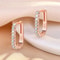 925 Sterling Silver Crystal Circle Hoop Earrings 1