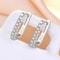 925 Sterling Silver Crystal Circle Hoop Earrings 3