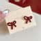 Retro Style Red Bowknot Stud Earrings 11