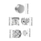 3Pair 6mm Crystal Magnetic NoPierce Stud Set 5