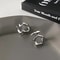 Punk Irregular Liquid Metal Ear Clips 3