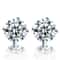 925 Sterling Silver Tiny Crystal Stud Earrings 12