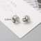 Tiny Metal Twist Round Stud Earrings 9