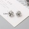 Tiny Metal Twist Round Stud Earrings 9
