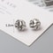 Tiny Metal Twist Round Stud Earrings 11