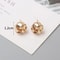 Tiny Metal Twist Round Stud Earrings 6