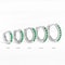 Stainless Steel Minimal Crystal Huggie Hoops Set 12