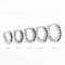 Stainless Steel Minimal Crystal Huggie Hoops Set 14