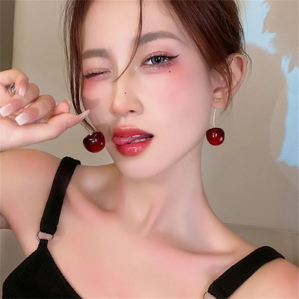 Cute Cherry Fruit Acrylic Earrings 3