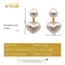Sweet Heart Pearl Drop Earrings 6