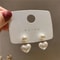 Sweet Heart Pearl Drop Earrings 8