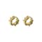 Personality Irregular Wavy Pleated Hoop Earrings 5