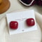 Professional Retro Style Red Bowknot Stud Earrings 9