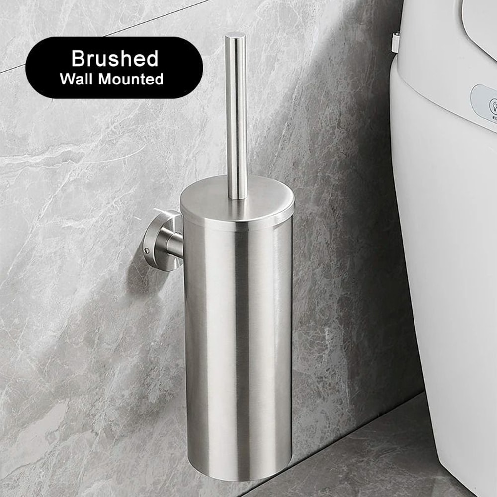 Stainless Steel WallMounted Toilet Brush Set 12