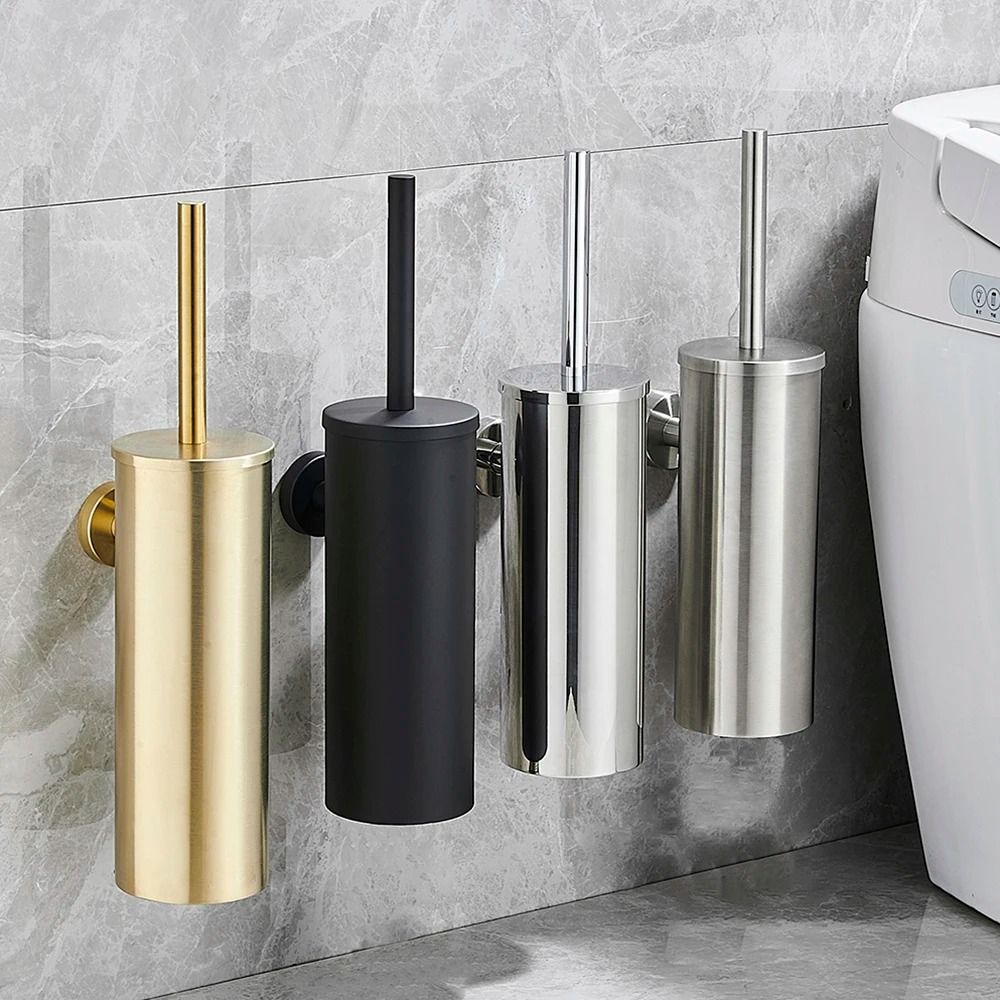 Stainless Steel WallMounted Toilet Brush Set 1