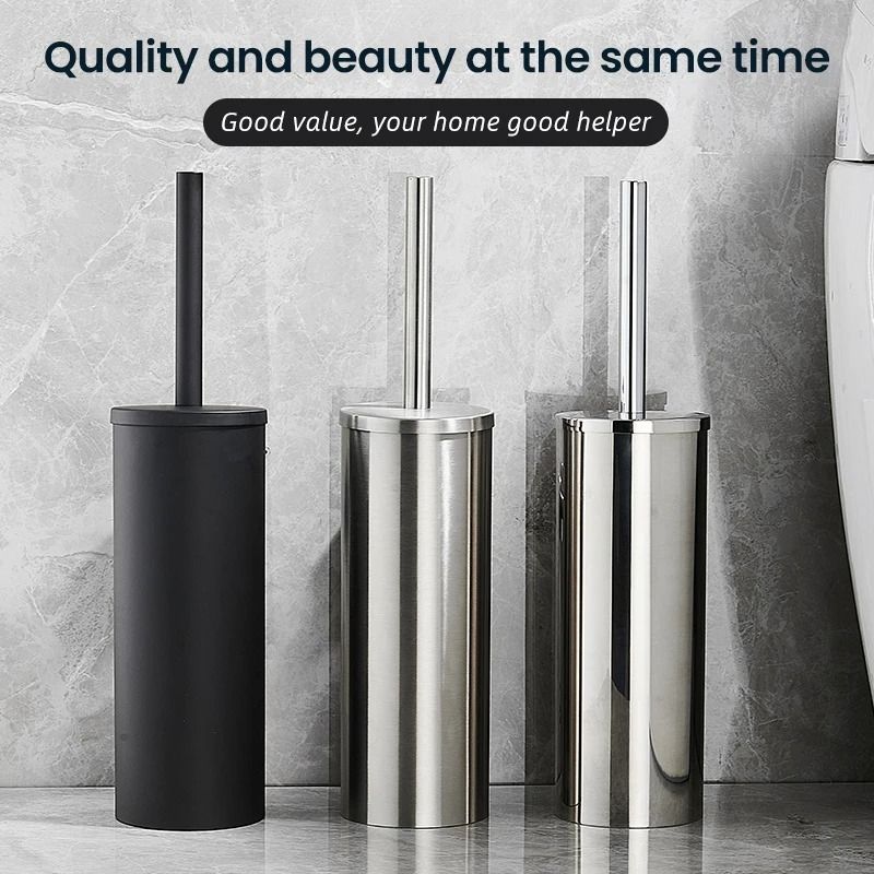Stainless Steel WallMounted Toilet Brush Set 3