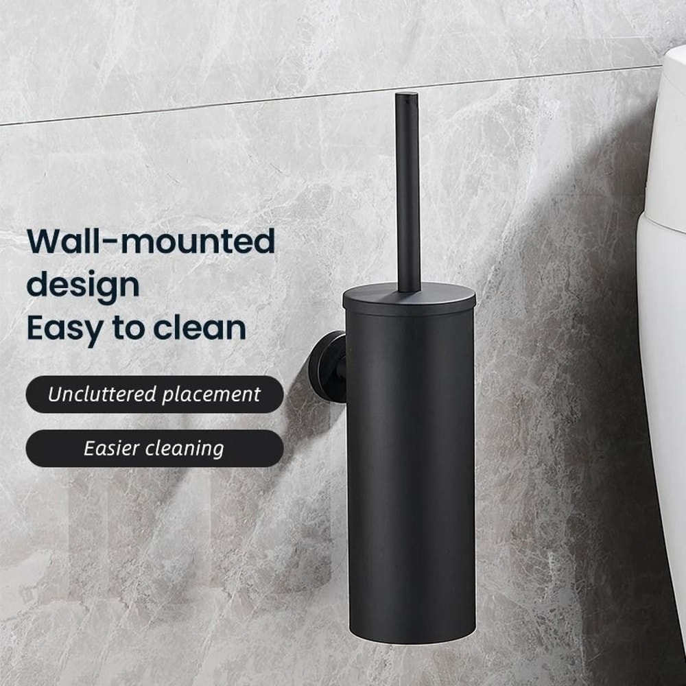 Stainless Steel WallMounted Toilet Brush Set 5