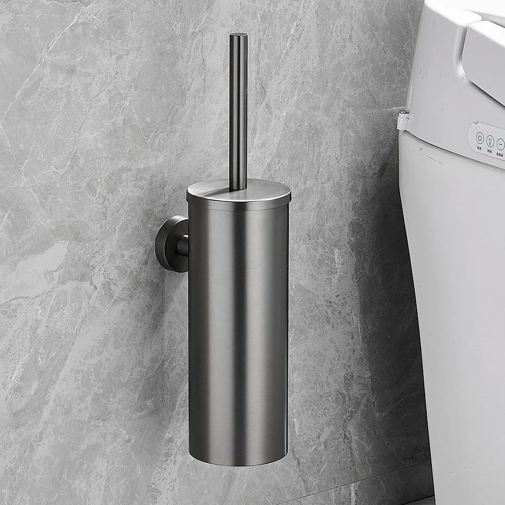 Stainless Steel WallMounted Toilet Brush Set 16