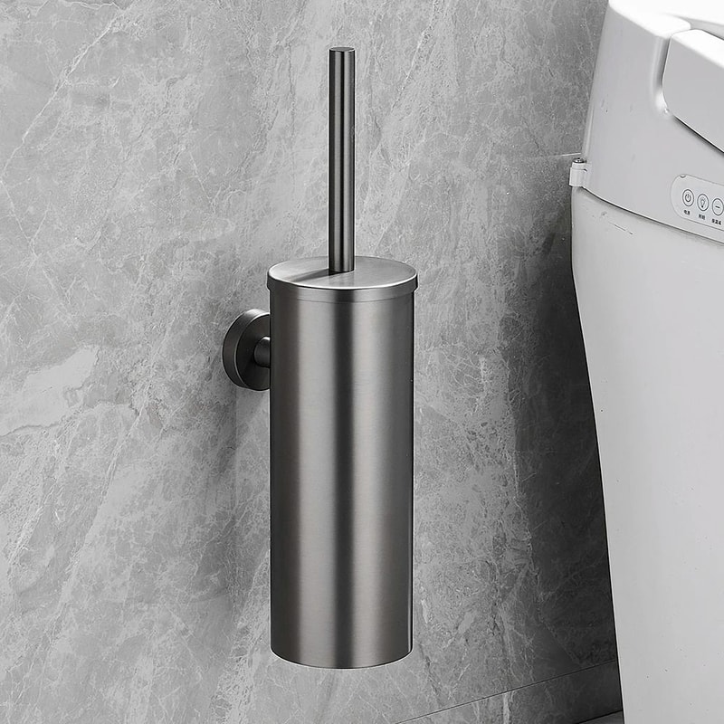 Stainless Steel WallMounted Toilet Brush Set 16