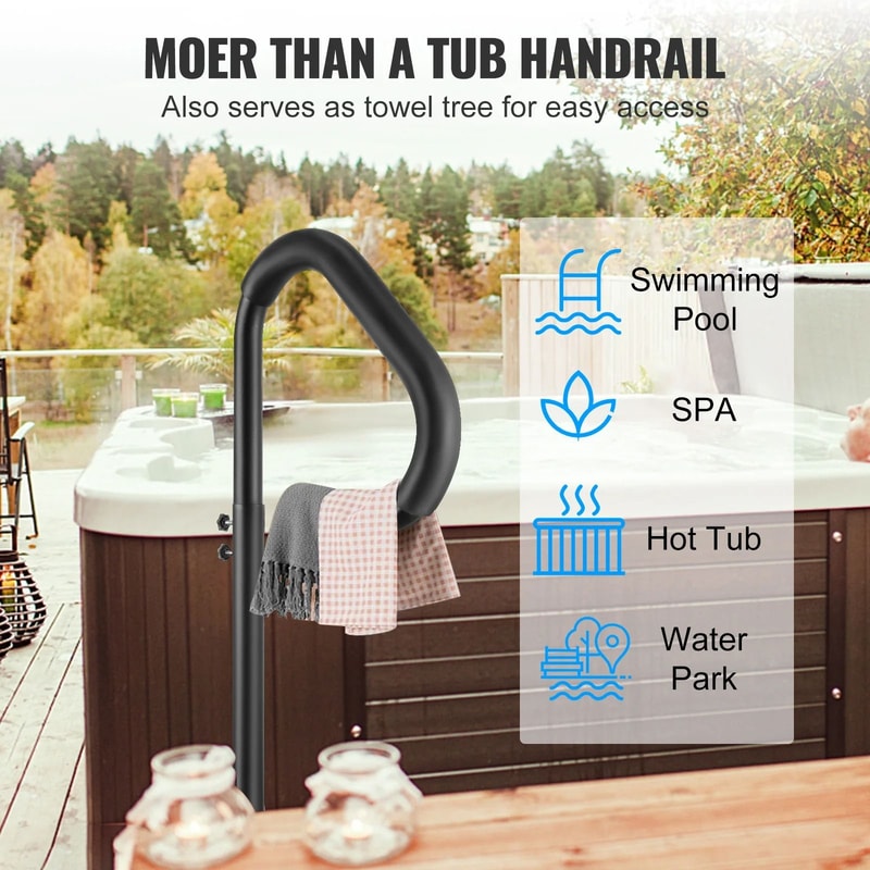 360 Rotatable Spa Side Handrail 4