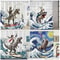 Creative Kids Cat Riding Dinosaur Shower Curtain 0