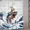 Creative Kids Cat Riding Dinosaur Shower Curtain 9