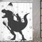 Creative Kids Cat Riding Dinosaur Shower Curtain 17