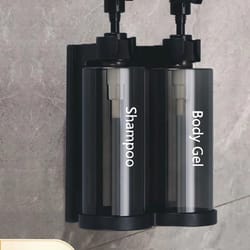 3-piece wall-mounted shower dispenser set