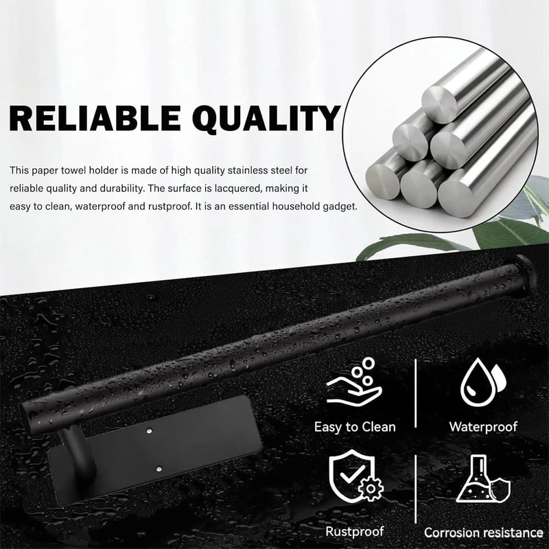 Adhesive MultiPurpose Tissue Paper Towel Holder 4