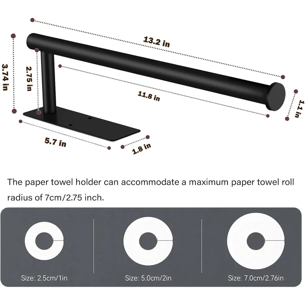Adhesive MultiPurpose Tissue Paper Towel Holder 5