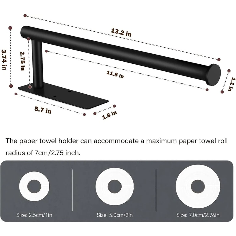 Adhesive MultiPurpose Tissue Paper Towel Holder 5