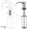 Sleek BuiltIn Kitchen Sink Soap Dispenser 360ml Modern Countertop Pump For Liquid Soap 5