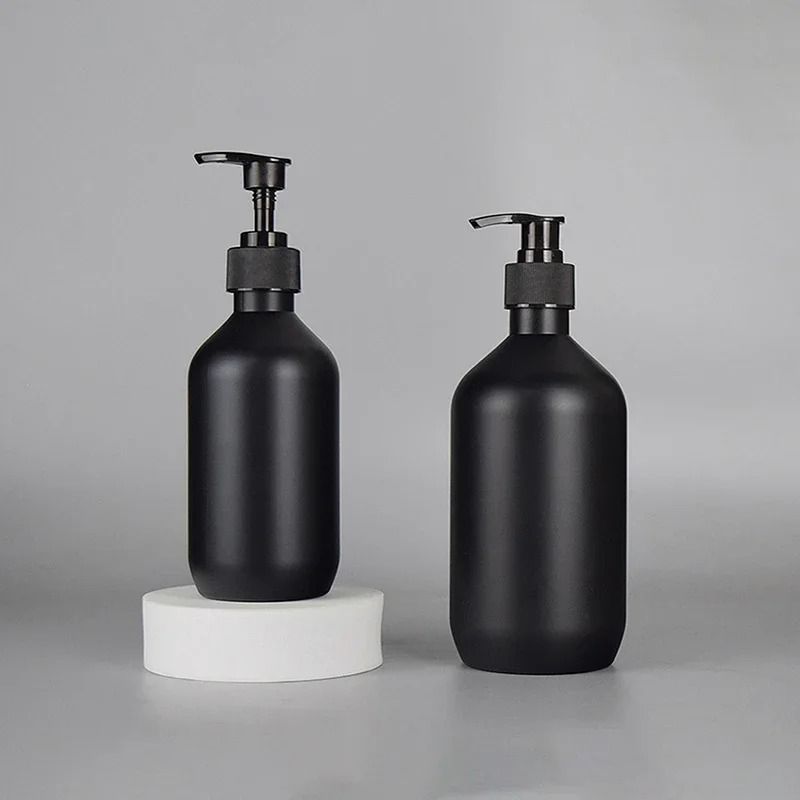 Matte Black Luxury Soap And Shampoo Dispenser Refillable HighCapacity Bathroom Pump For Modern Hom 0