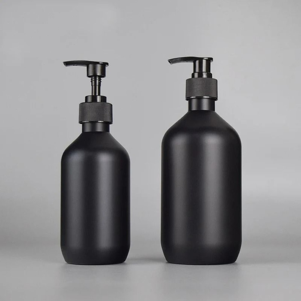 Matte Black Luxury Soap And Shampoo Dispenser Refillable HighCapacity Bathroom Pump For Modern Hom 3