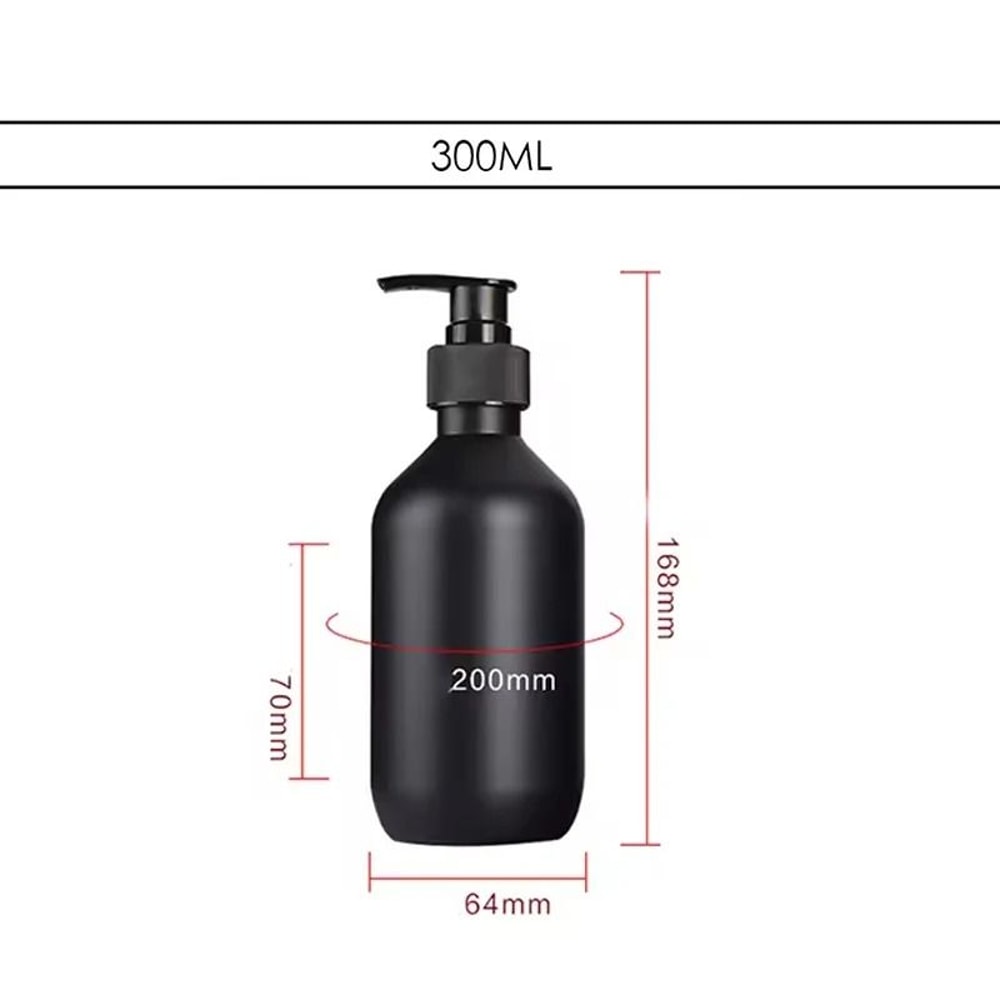 Matte Black Luxury Soap And Shampoo Dispenser Refillable HighCapacity Bathroom Pump For Modern Hom 6