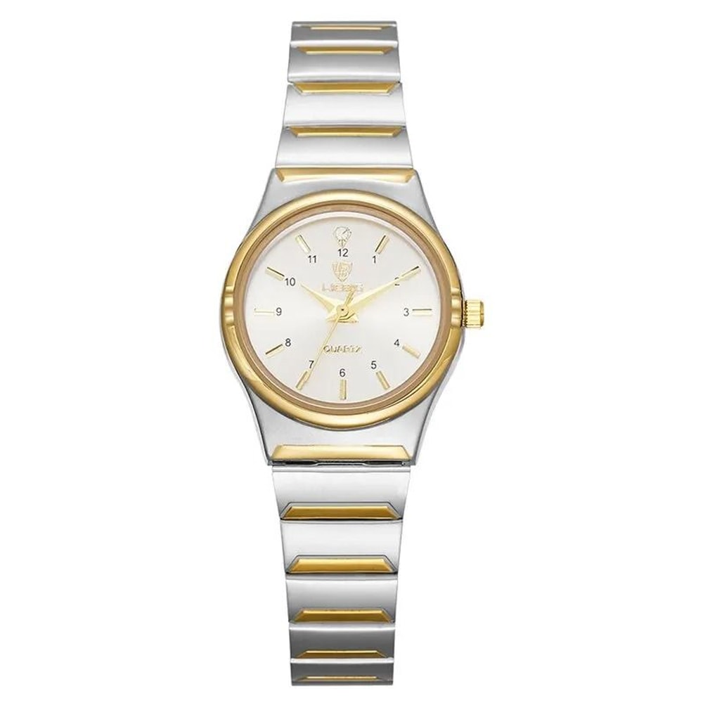 Luxury Golden Stainless Steel Quartz Watch Elegant Japan Movement Wristwatch For Men And Women 7