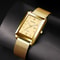 Luxury Fashion Gold Stainless Steel Watch Elegant Quartz Wristwatch With Calendar For Men And Wome 3