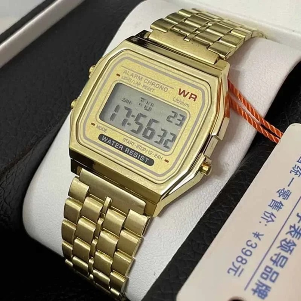 Retro Digital Stainless Steel Sports Watch Waterproof MilitaryStyle Electronic Wristwatch For Men 3