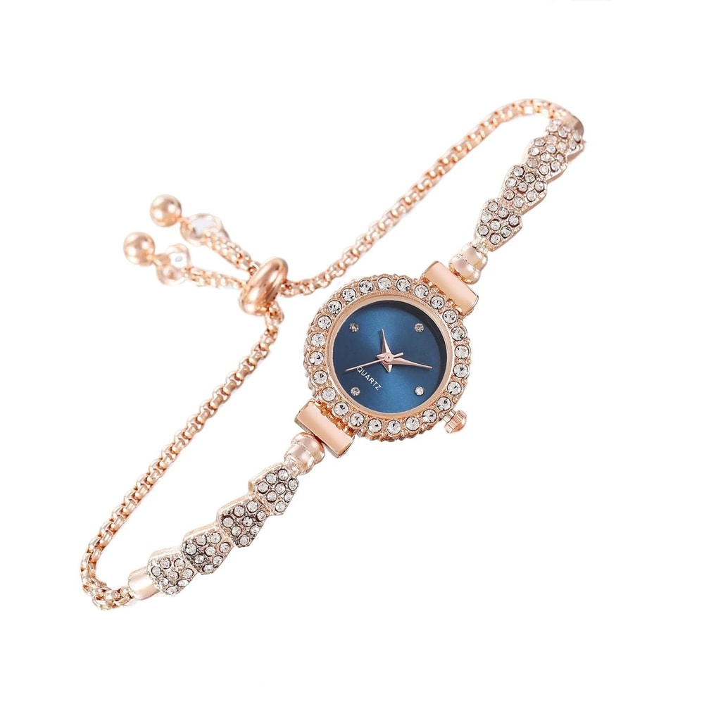 HighEnd Diamond Bracelet Watch Elegant EasyRead Dial And Shiny Crystal Wristwatch For Women 11