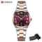 Stainless Steel Dress Watch Waterproof Analog Bracelet Watch With Date For Women 9