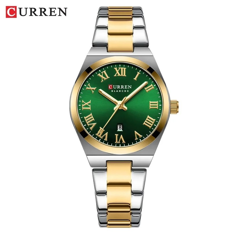 Stainless Steel Dress Watch Waterproof Analog Bracelet Watch With Date For Women 10