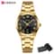 Stainless Steel Dress Watch Waterproof Analog Bracelet Watch With Date For Women 12