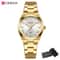 Stainless Steel Dress Watch Waterproof Analog Bracelet Watch With Date For Women 14