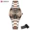Stainless Steel Dress Watch Waterproof Analog Bracelet Watch With Date For Women 17