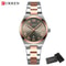 Stainless Steel Dress Watch Waterproof Analog Bracelet Watch With Date For Women 17