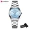 Stainless Steel Dress Watch Waterproof Analog Bracelet Watch With Date For Women 18
