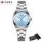 Stainless Steel Dress Watch Waterproof Analog Bracelet Watch With Date For Women 18