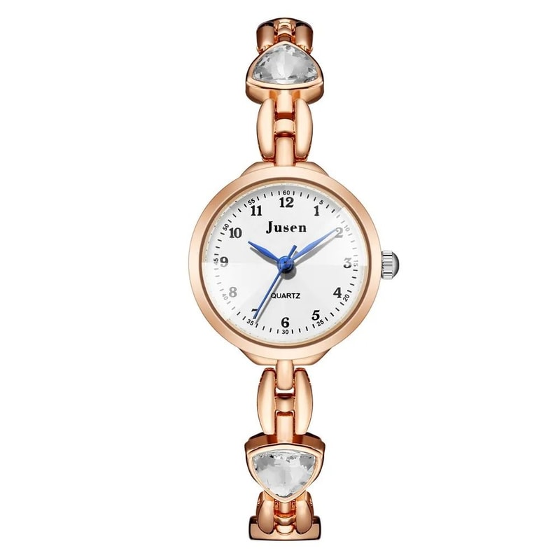 Rhinestone Small Dial Bracelet Watch Elegant JewelryInspired Quartz Timepiece For Women 6