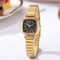 Square Bamboo Strap Watch Fashionable Minimalist Small Plate Quartz Timepiece For Women 2