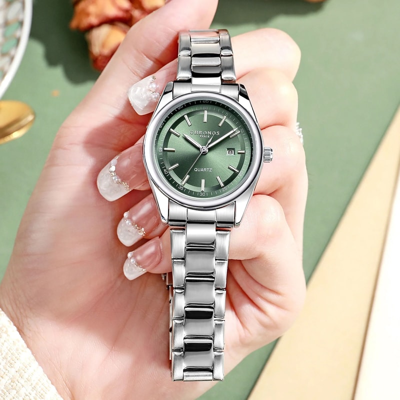 Executive Stainless Steel Business Watch Luxury Luminous Ladies Timepiece With Calendar For All Oc 4